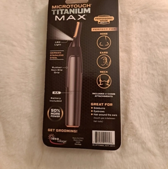 MicroTouch Titanium Max Led Lighted Personal Trimmer Professional Grade NEW - Picture 3 of 4